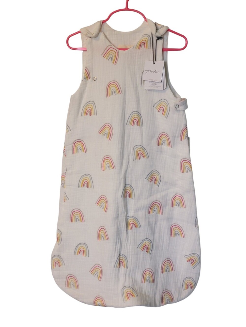 NWT Pehr Organic Cotton Baby Sweet Dreams Sleep Bag 0-9M Rainbow Print 1 TOG